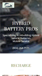 Mobile Screenshot of hybridbatterypros.com