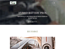 Tablet Screenshot of hybridbatterypros.com